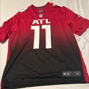 Nike Red and Black ATL Falcons Jersey XL